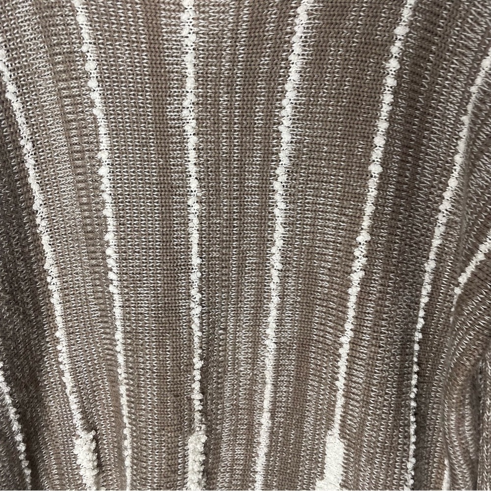 Style & Co Tan Fringe Sweater Size XL - Picture 3 of 6